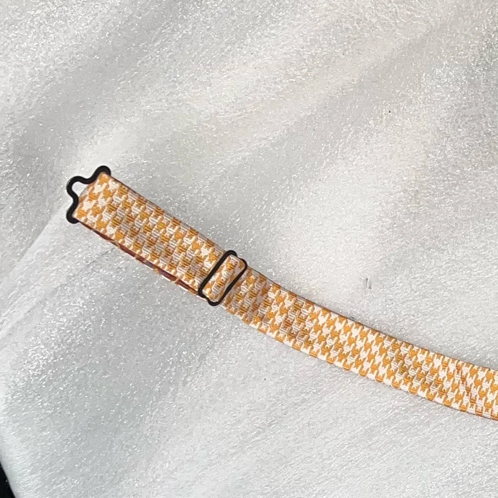 Red & Orange Retro Patterned Small Adjustable Neck Tie One Size - Picture 7 of 10